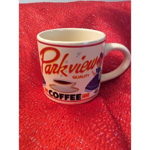 1992 Parkview Coffee Mug Vintage Look Westwood Yesteryear Drip